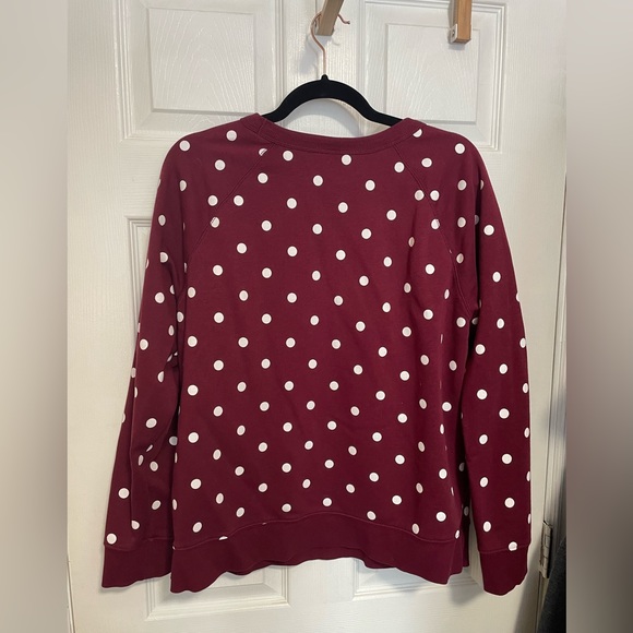 Old Navy womens Large polka dot sweat shirt - Picture 2 of 2